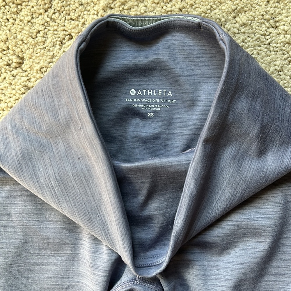 Athleta Elation Space Dye 7/8 Tight. XS - Picture 2 of 2